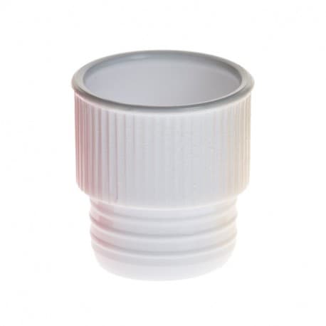 PLUG CAPS 17MM POLYETHYLENE WHITE