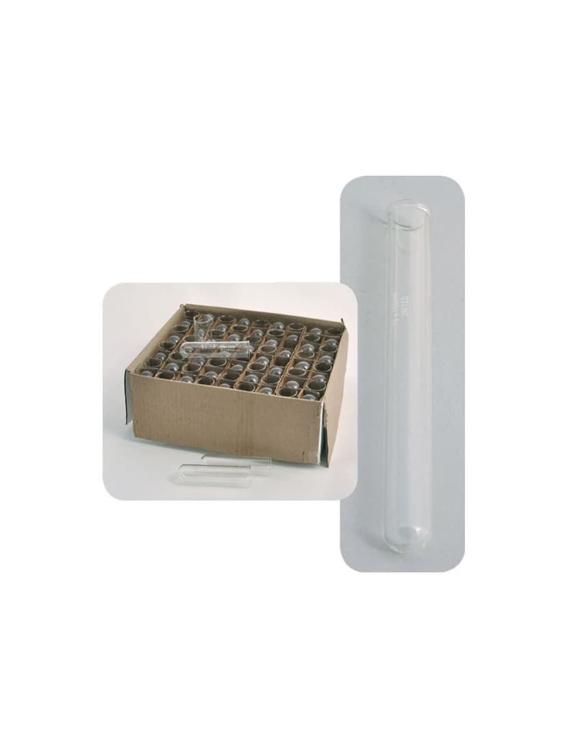 TEST TUBE W/OUT RIM, BOROSILICATE GLASS, 25 X 100MM