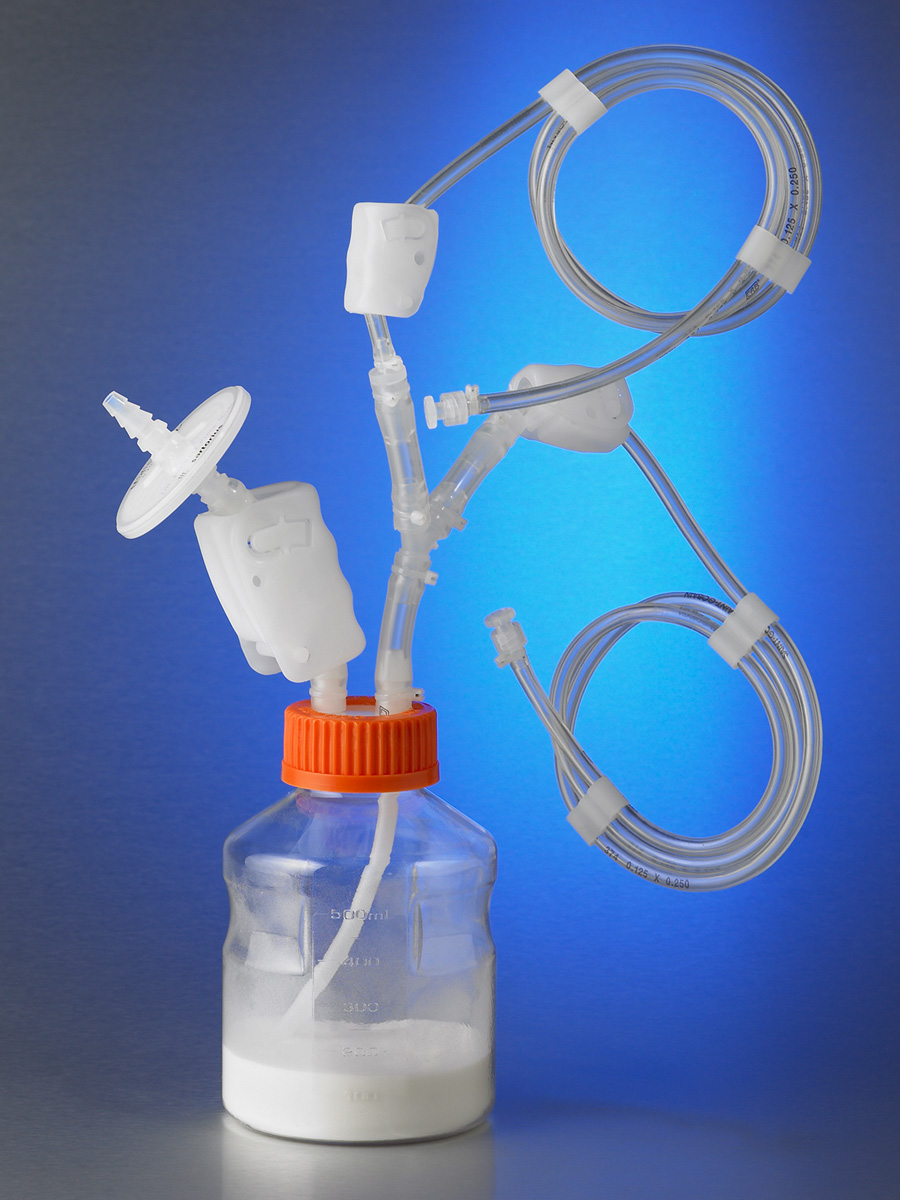 Corning Disposable Aseptic Transfer Cap, 45mm size for 100g Microcarrier Bottles, with MPC, Sterile, 1 per bag, 1 per case