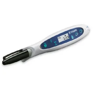eCount Colony Counter with Pen, White/Blue