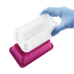 Premium Microscope Slide Box, 50-Place, Cork, Red