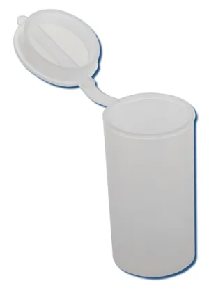 Vial w Hinged Snap Cap, LDPE 25mL