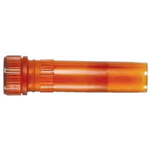 2.0ml Free Standing MC Tube with Screw Cap & O-Ring, Attached, Amber