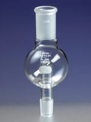 PYREX 100mL Rotary Evaporator Trap with 24/40 Standard Taper Inner and Outer Joints