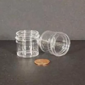 Jar, Wide Mouth, 7.5mL (1/4oz), PP, 33mm Opening, 1 x 1"  (Screw Cap Packaged Separately)
