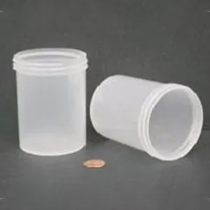 Jar, Wide Mouth, 240mL (8oz), PP, 70mm Opening, 2 7/16 x 3 3/8"   (Screw Cap Packaged Separately)