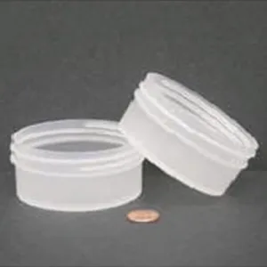 Jar, Wide Mouth, 120mL (4oz), PP, 89mm Opening, 3 3/16 x 1 3/8"   (Screw Cap Packaged Separately)