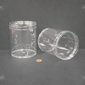 Jar, Wide Mouth, 480mL (16oz), PS, 89mm Opening, 3 1/8 x 4"   (Screw Cap Packaged Separately)