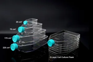 225cm2 Cell Culture Flask, Plug Seal Cap, TC, sterile 5/pk, 25/cs