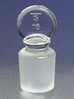 PYREX No. 19 Solid Glass Pennyhead Standard Taper Stopper
